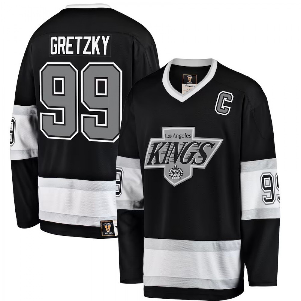 Wayne Gretzky Los Angeles Kings Premier Breakaway Retired Player Jersey - Black-Pro Kit Vault | Brand New 26/27 Sports Jerseys